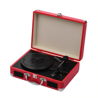 red Portable Record Player