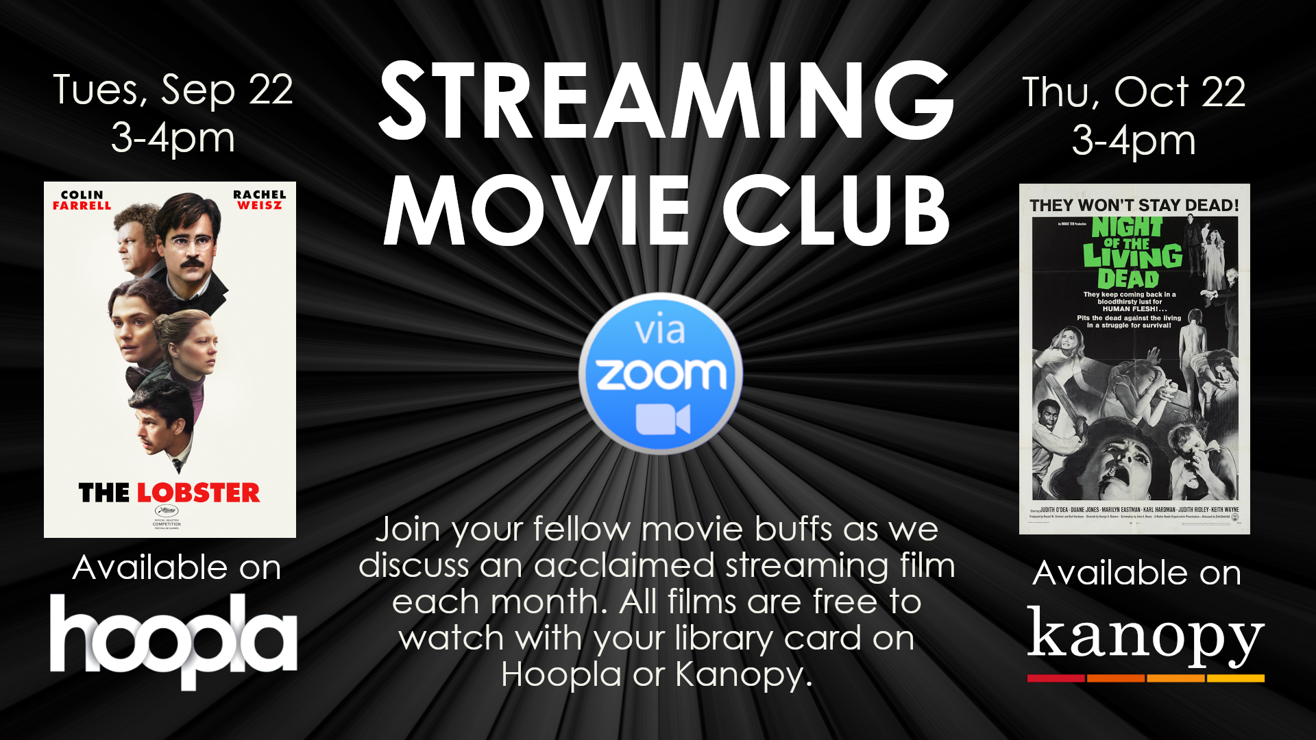 ONLINE: Streaming Movie Club | Sayville Library