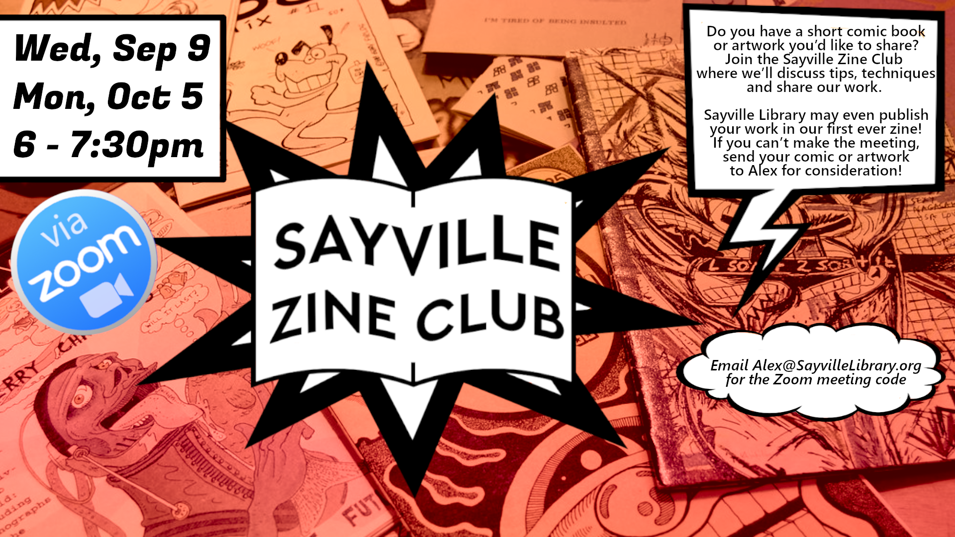 Sayville Zine Club Sep-Oct