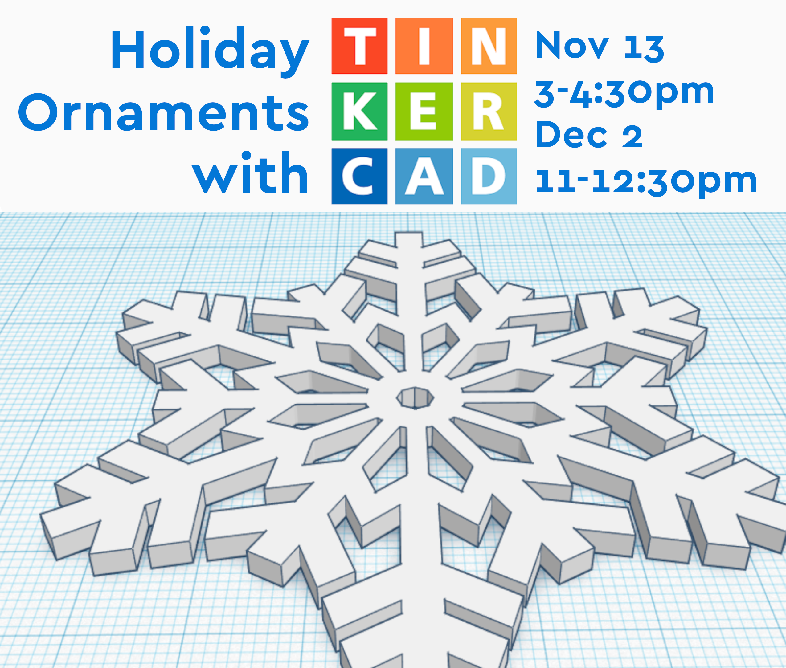 Holiday Ornaments with TinkerCAD