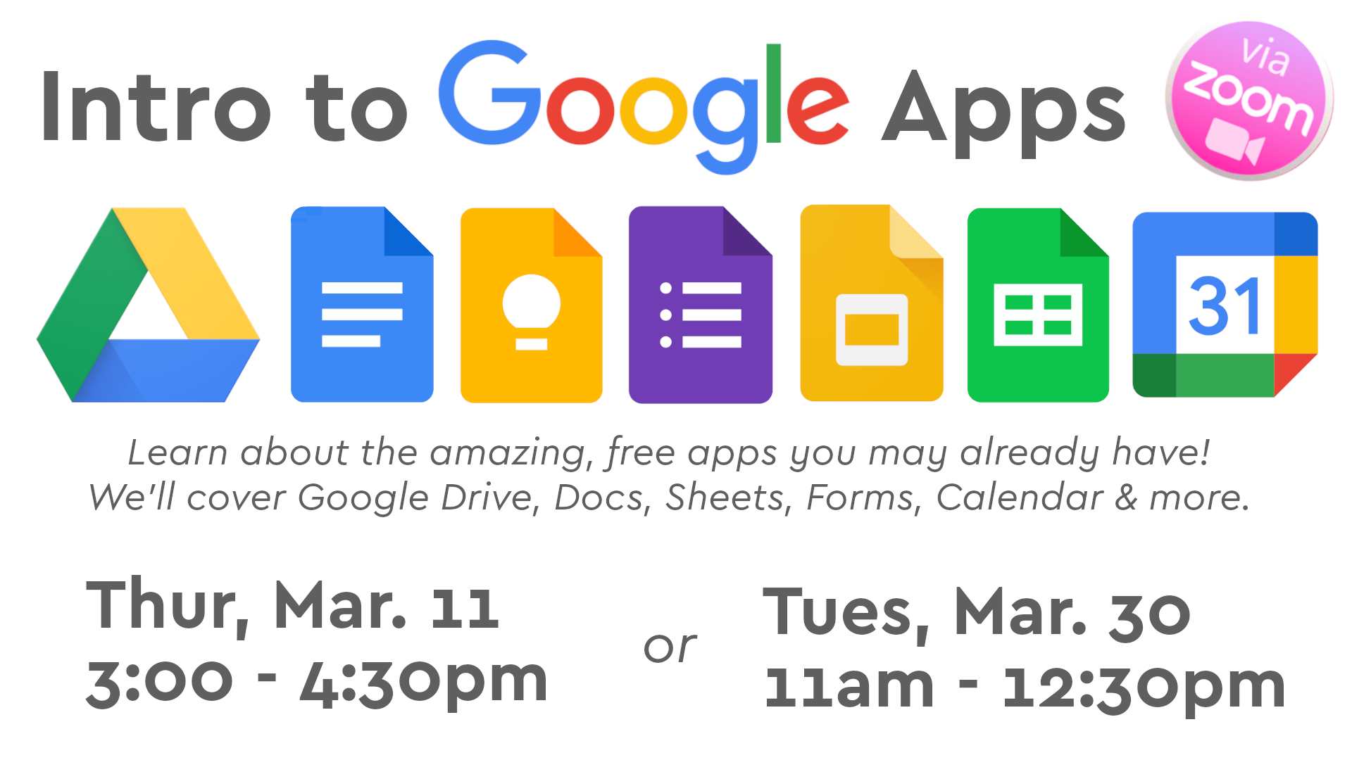 ONLINE: Intro to Google Apps | Sayville Library