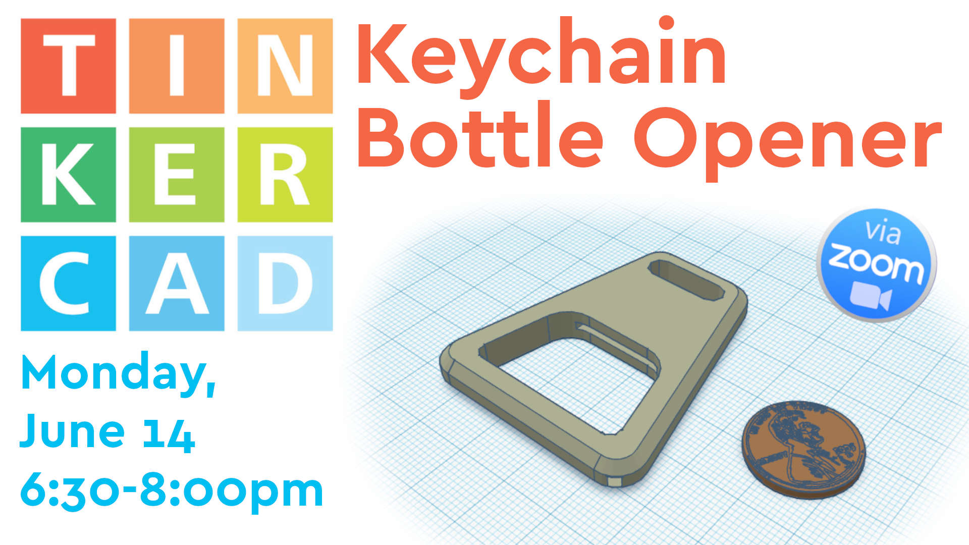 tinkercad: keychain bottle opener image