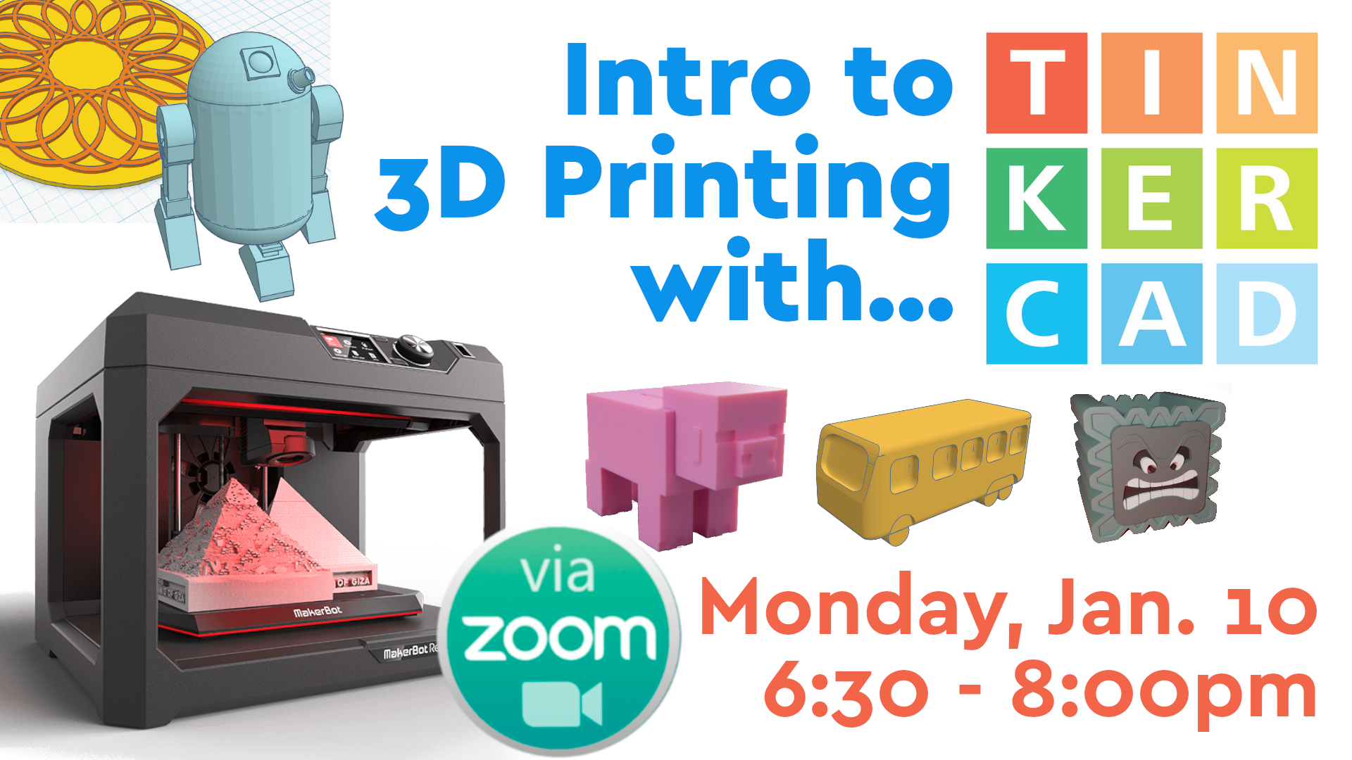 ONLINE Intro to 3D Printing Sayville Library