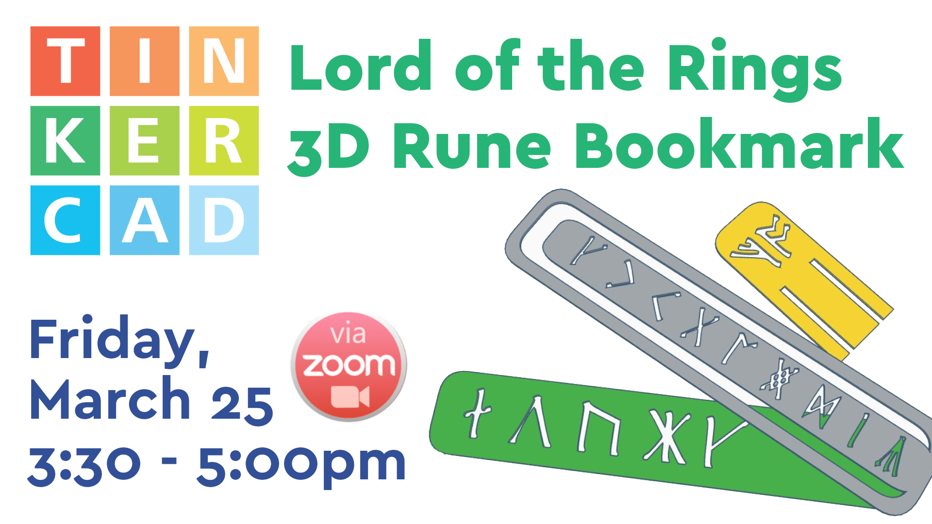 Lord of the Rings Rune Bookmarks