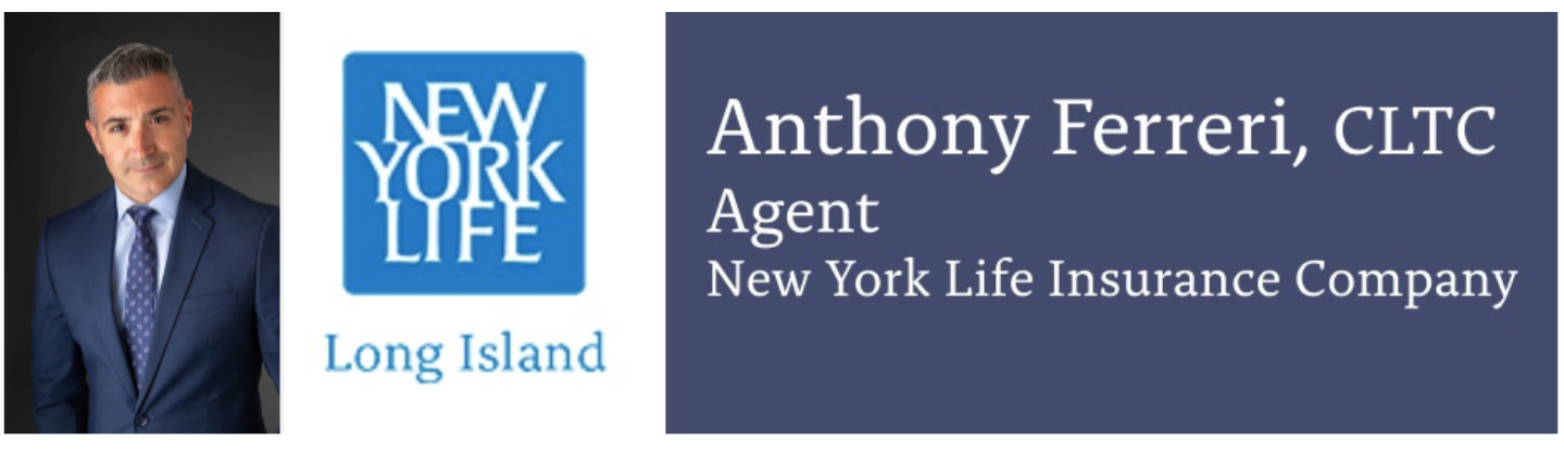 Logo and Picture of Anthony Ferreri, NY Life Representative.
