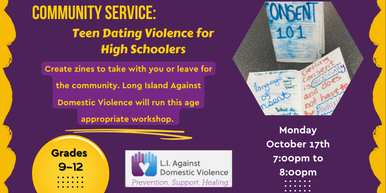Community Service teen dating violence oct 17