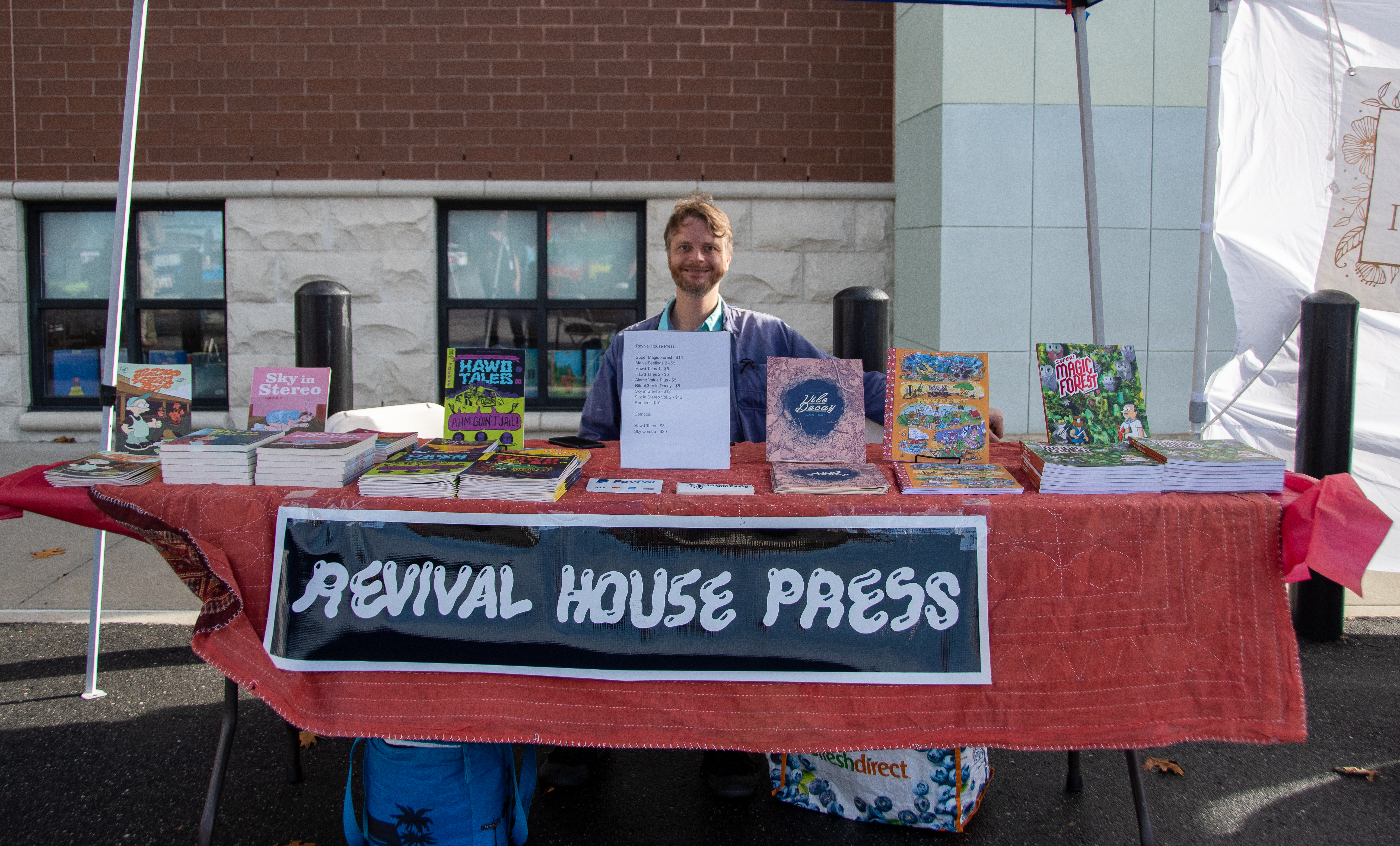 Revival House Press table