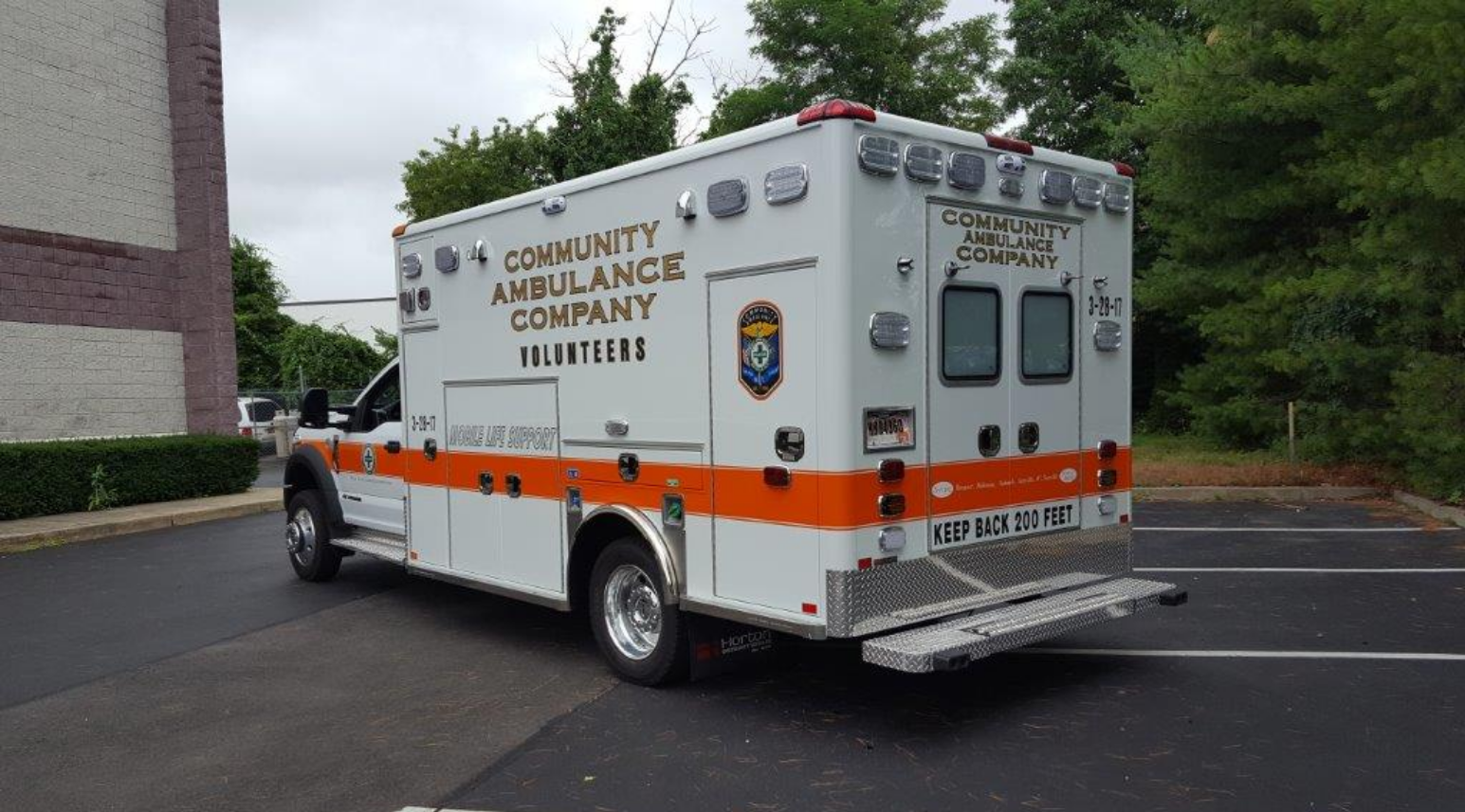 Picture of an ambulance from Community Ambulance of Sayville.