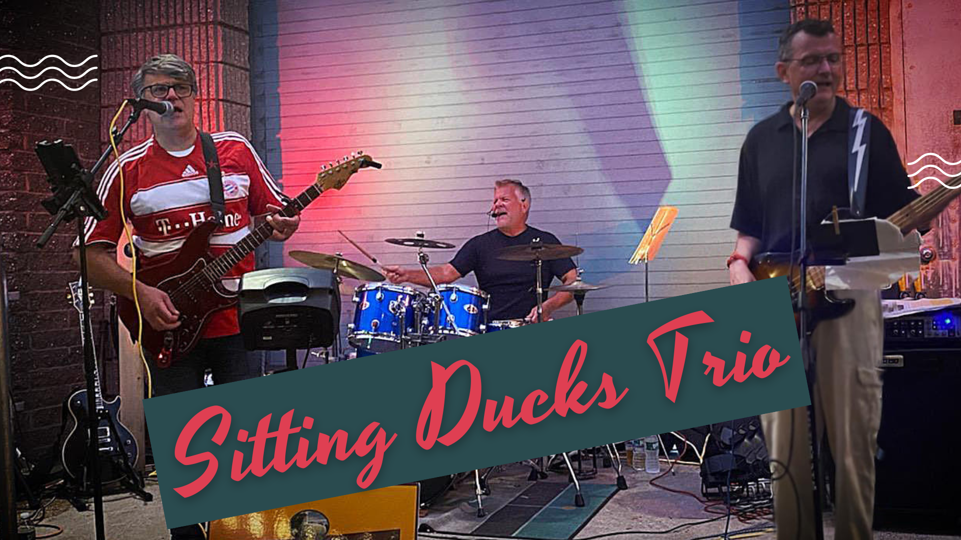 The Sitting Ducks Trio performing