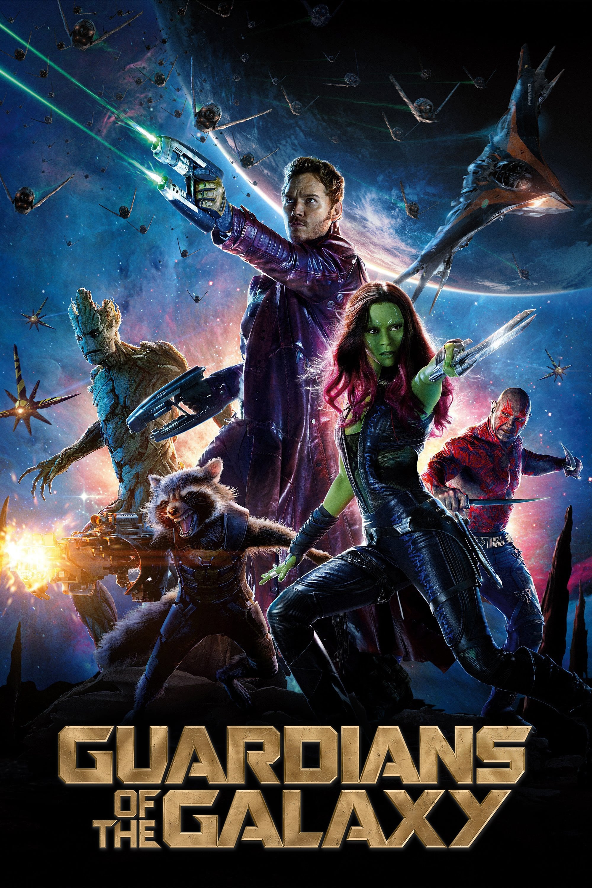 Guardians of the Galaxy cast and logo
