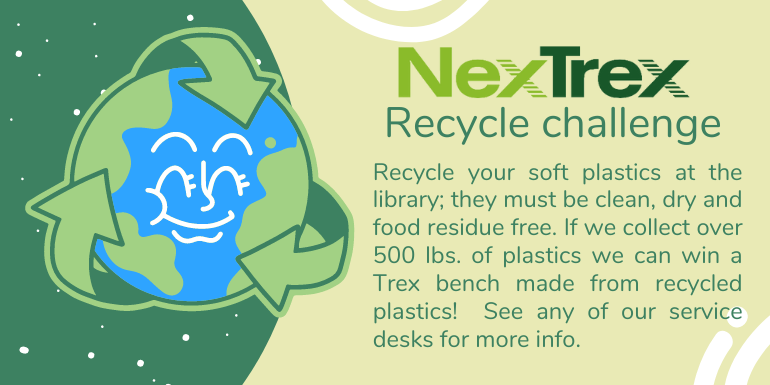 nex trex recycling challenge at the library