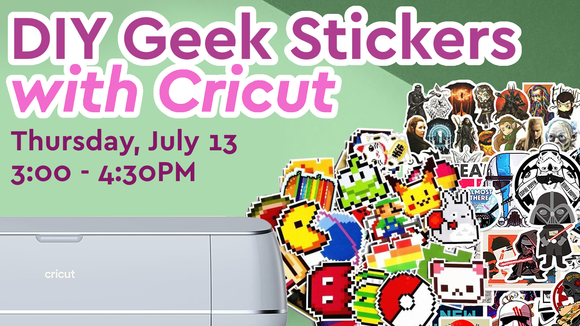 DIY Geek Stickers with Cricut