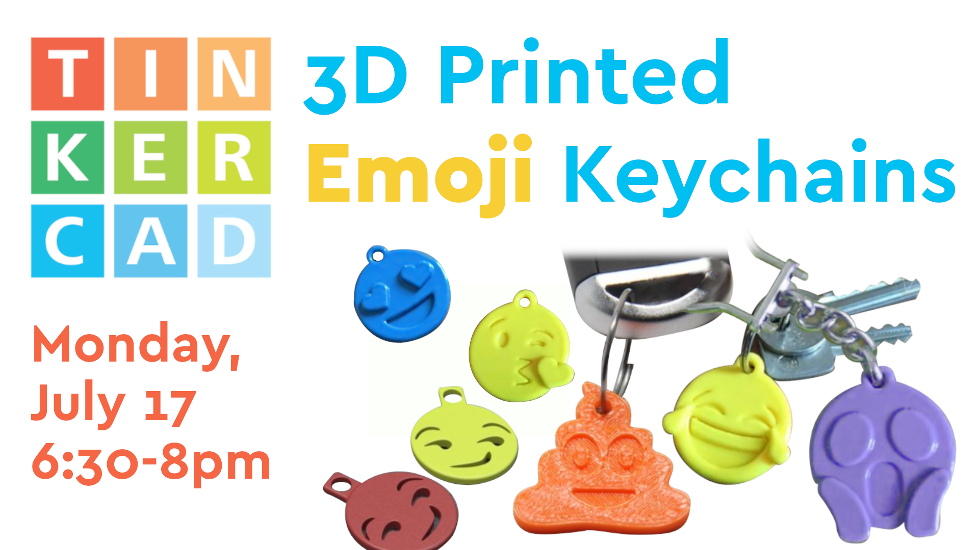 3D Printed Emoji Keychain