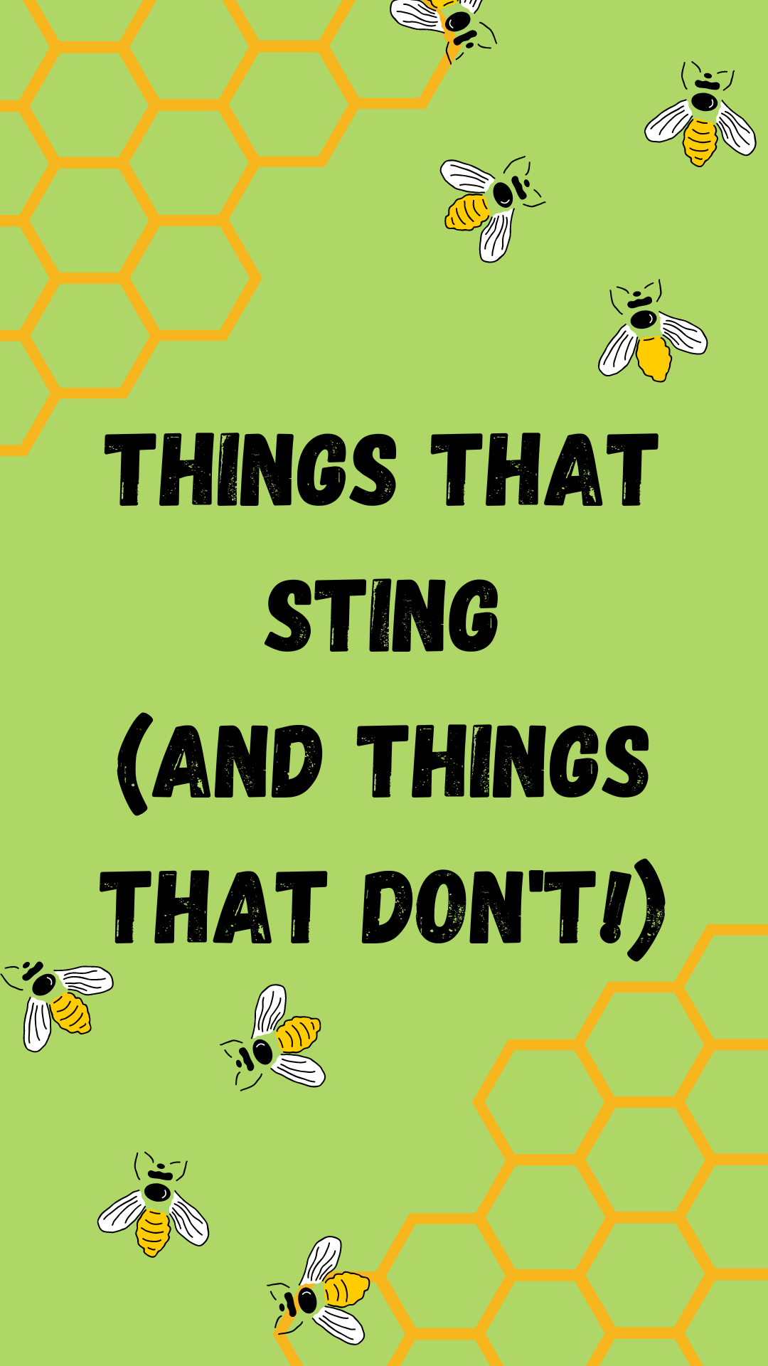 things that sting