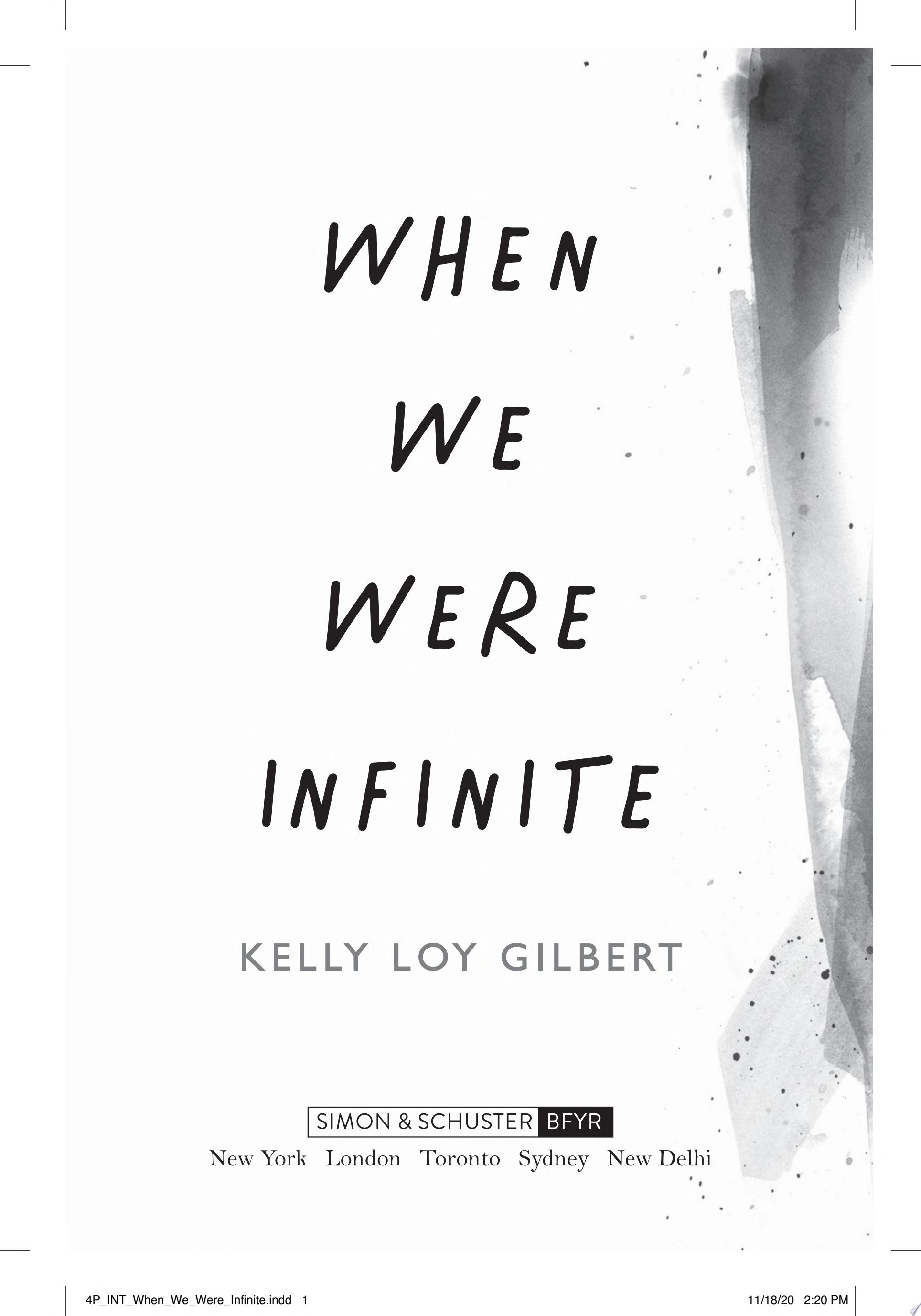 Image for "When We Were Infinite"