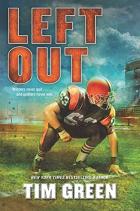 Left out book cover- boy playing football