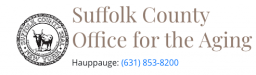 Suffolk County Office for the Aging logo seal and phone number