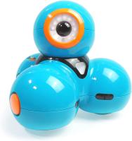 blue and orange robot with one eye