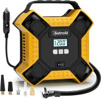 yellow and black portable air compressor