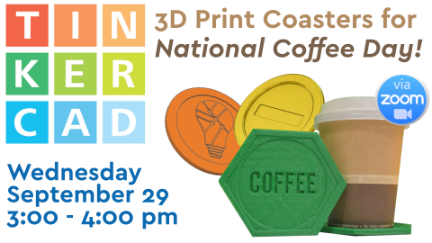 TinkerCAD coffee coasters