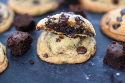 Brownie Stuffed Cookies