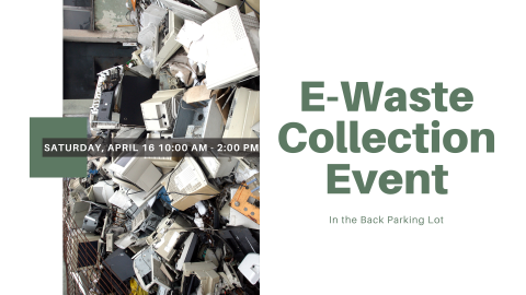 A photograph of a pile of various electronic waste.