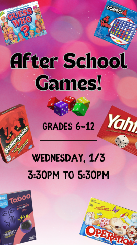 pictures of board games with program details