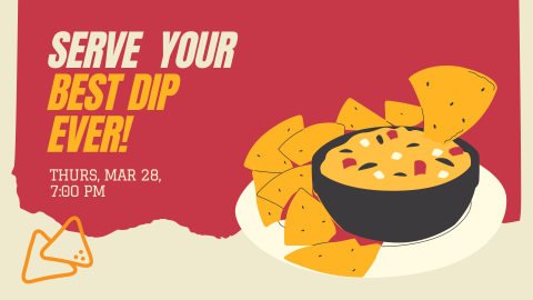 A graphic image of chips and dip