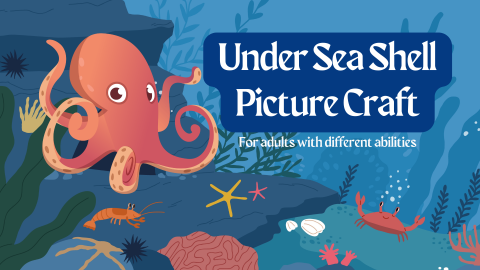 Cartoon image of under sea life