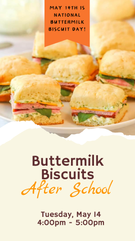 buttermilk biscuit sandwiches with program details