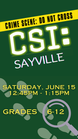 footprints, CSI logo and program details
