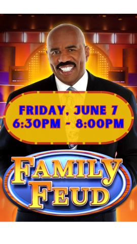 steve harvey, family feud logo and program details