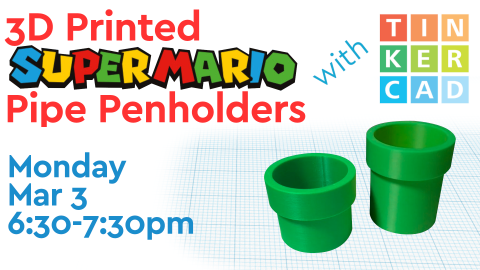 3D Printed Mario Pipe Penholder