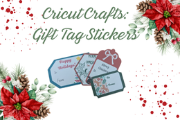 Four colorful holiday gift tags under a description of the program