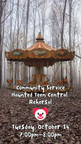 creepy woods, an abandoned carousel, and program details