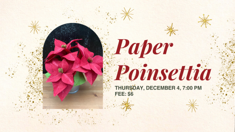Poinstettias made of paper
