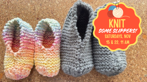 Knitted slippers