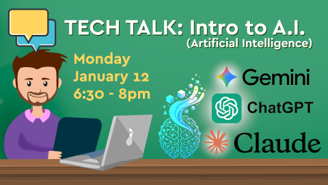 intro to A.i., monday, january 12, 6:30pm