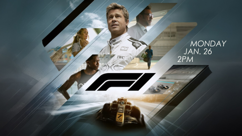 f1 the movie, monday, january 26, 2pm