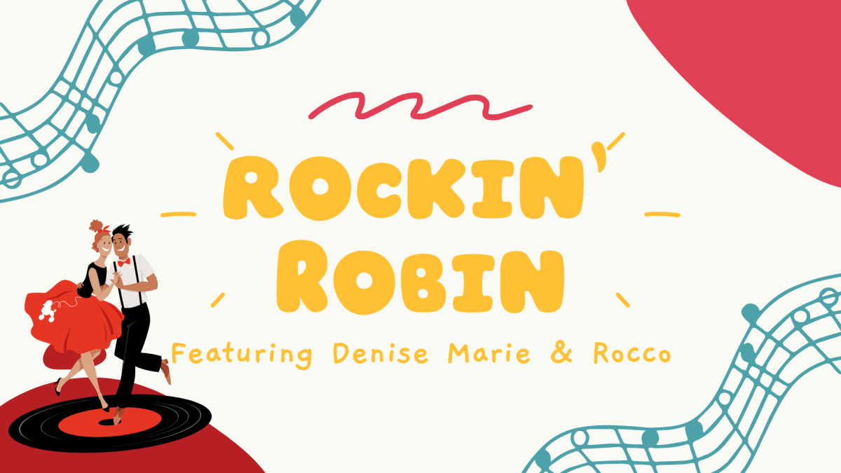 a graphic image of a man and a woman dancing in 1950's dress