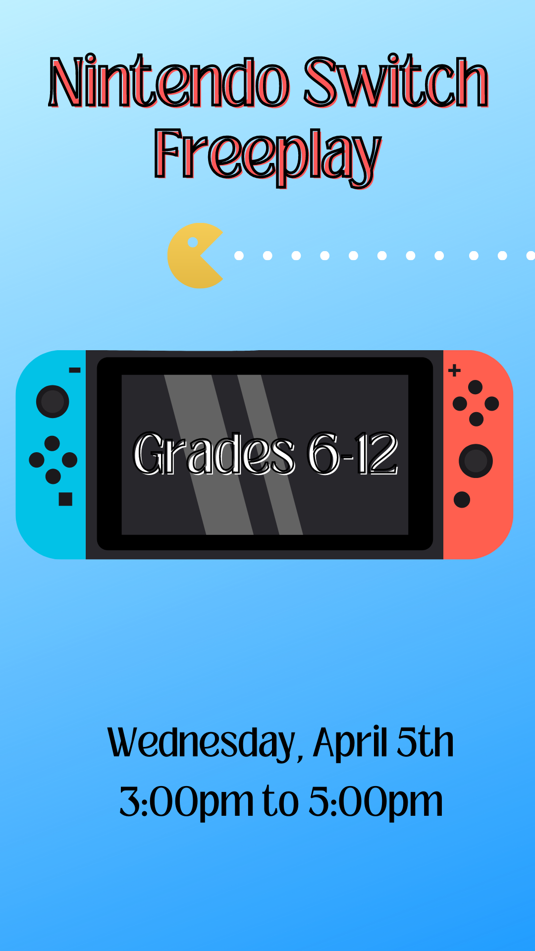 Cartoon Nintendo switch device