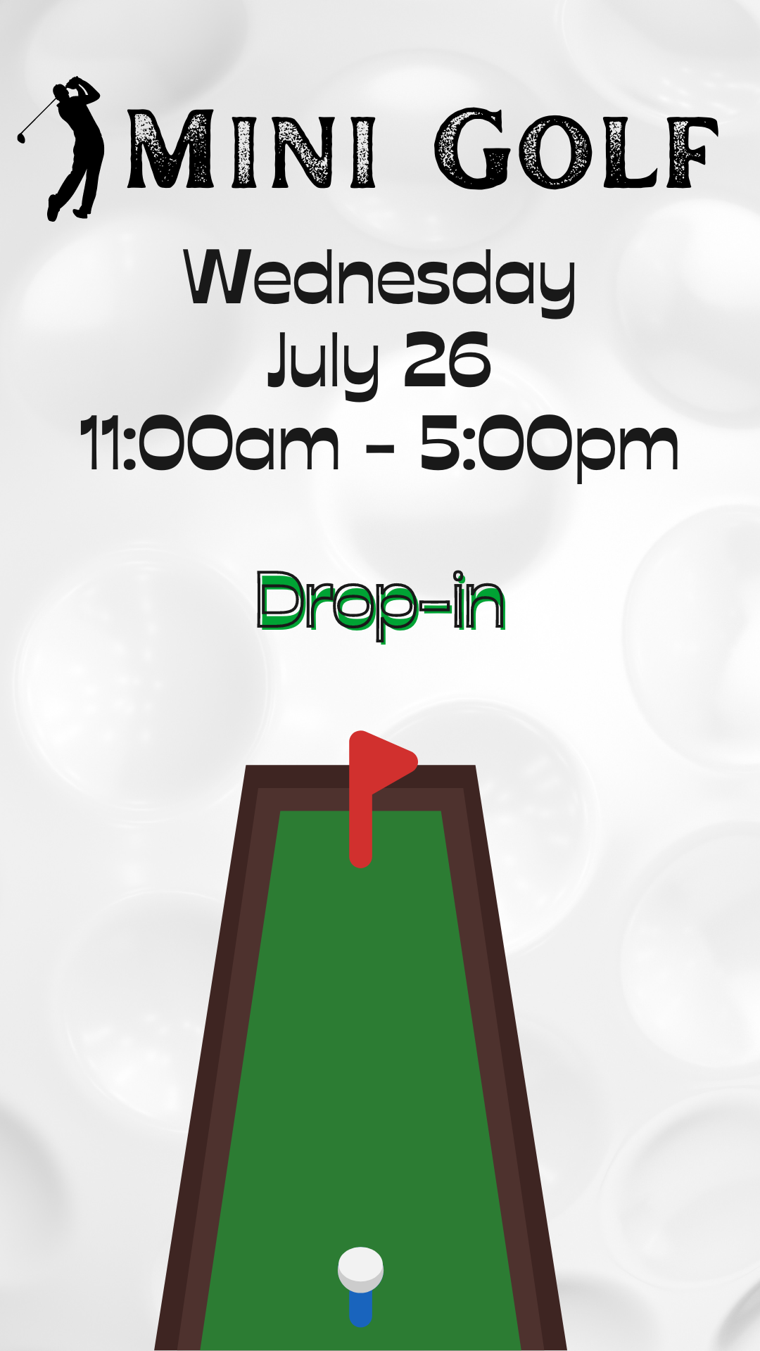 golf green and program details