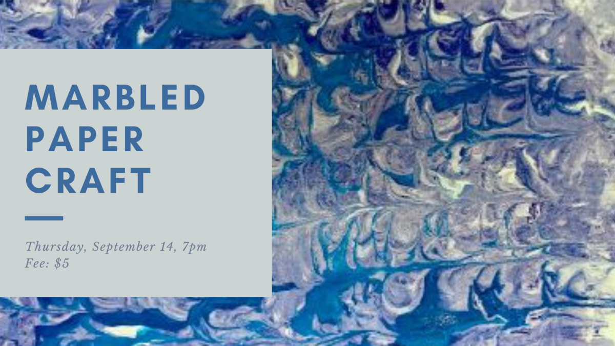 A photo of marbled paper