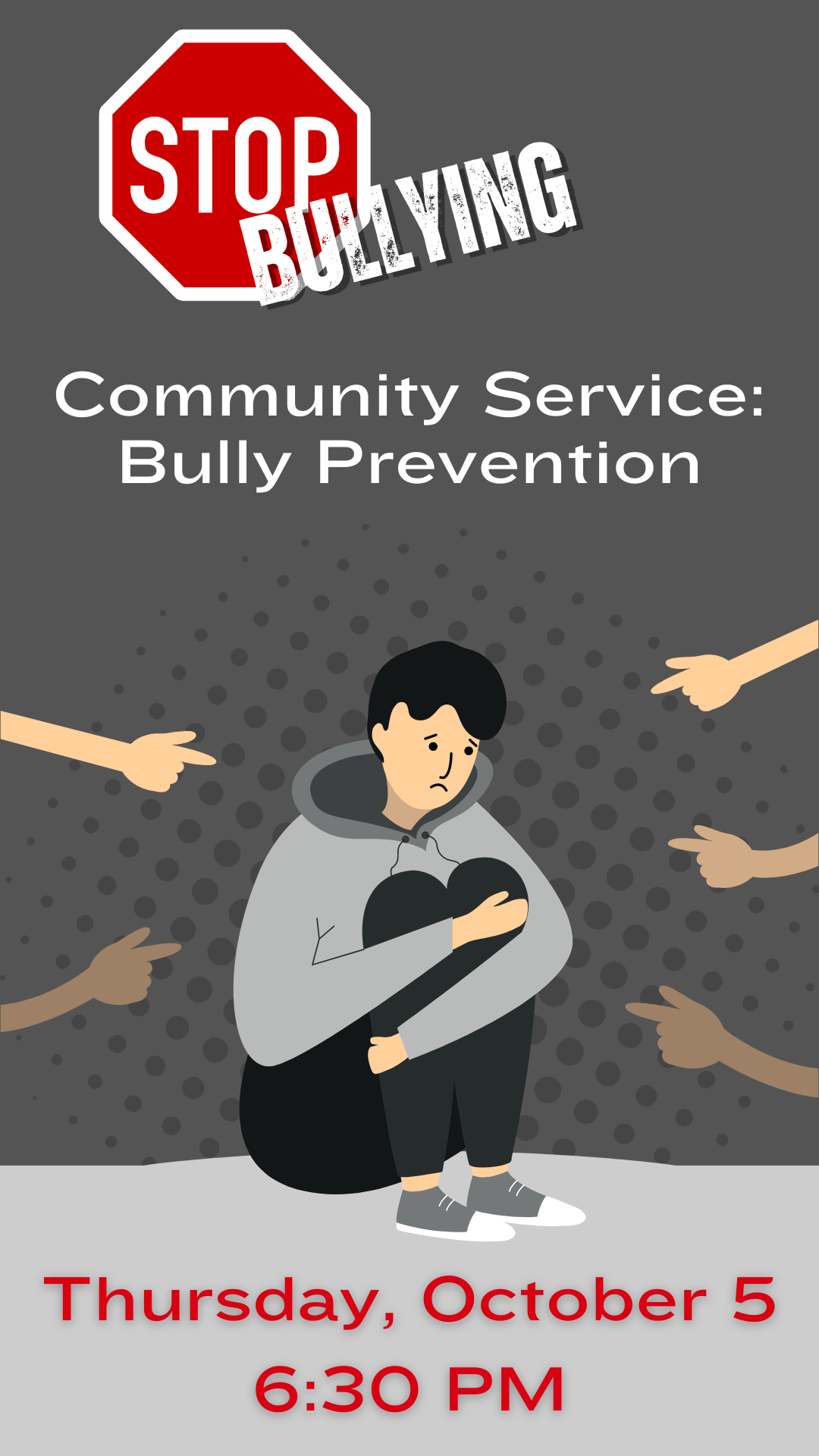 stop sign to stop bullying and program details