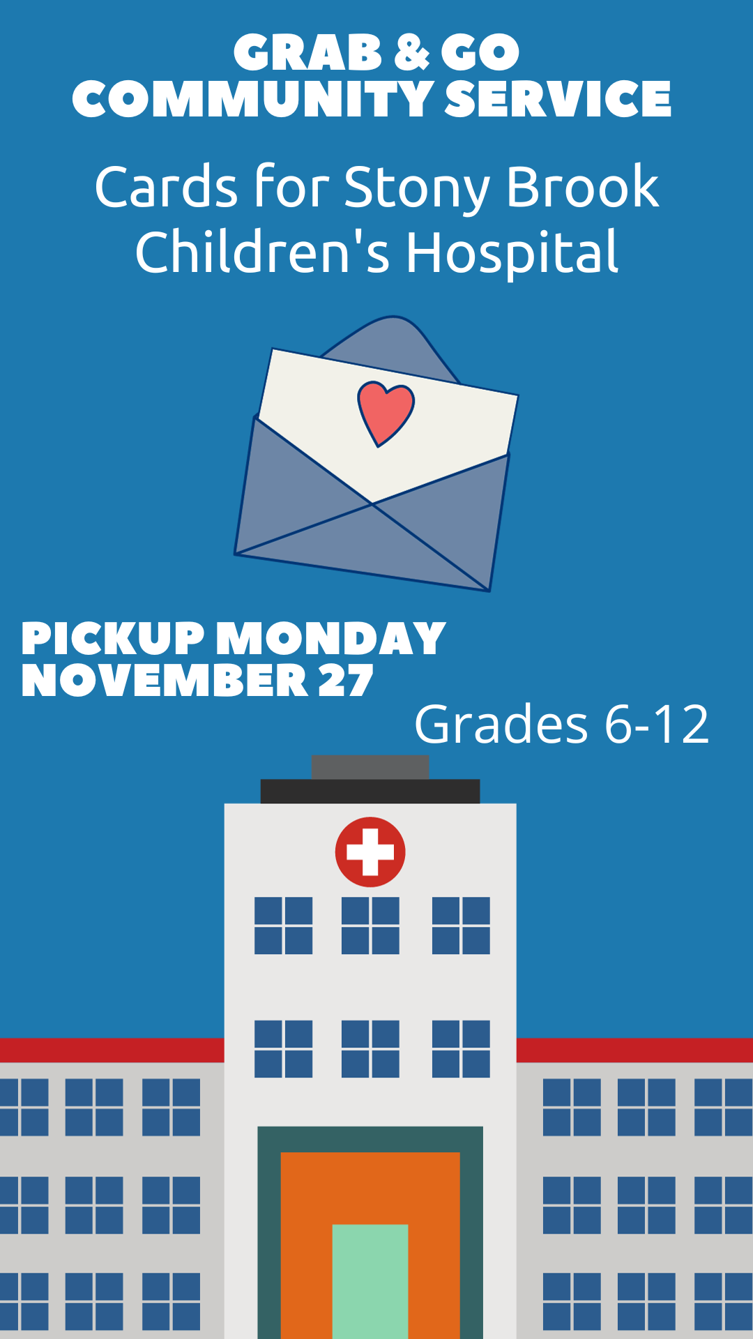 cartoon hospital with program details