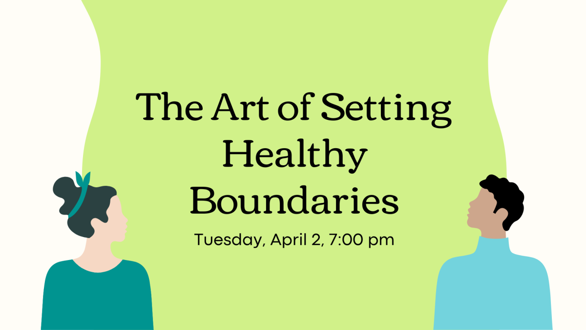 A graphic image of a man and a woman facing each other.