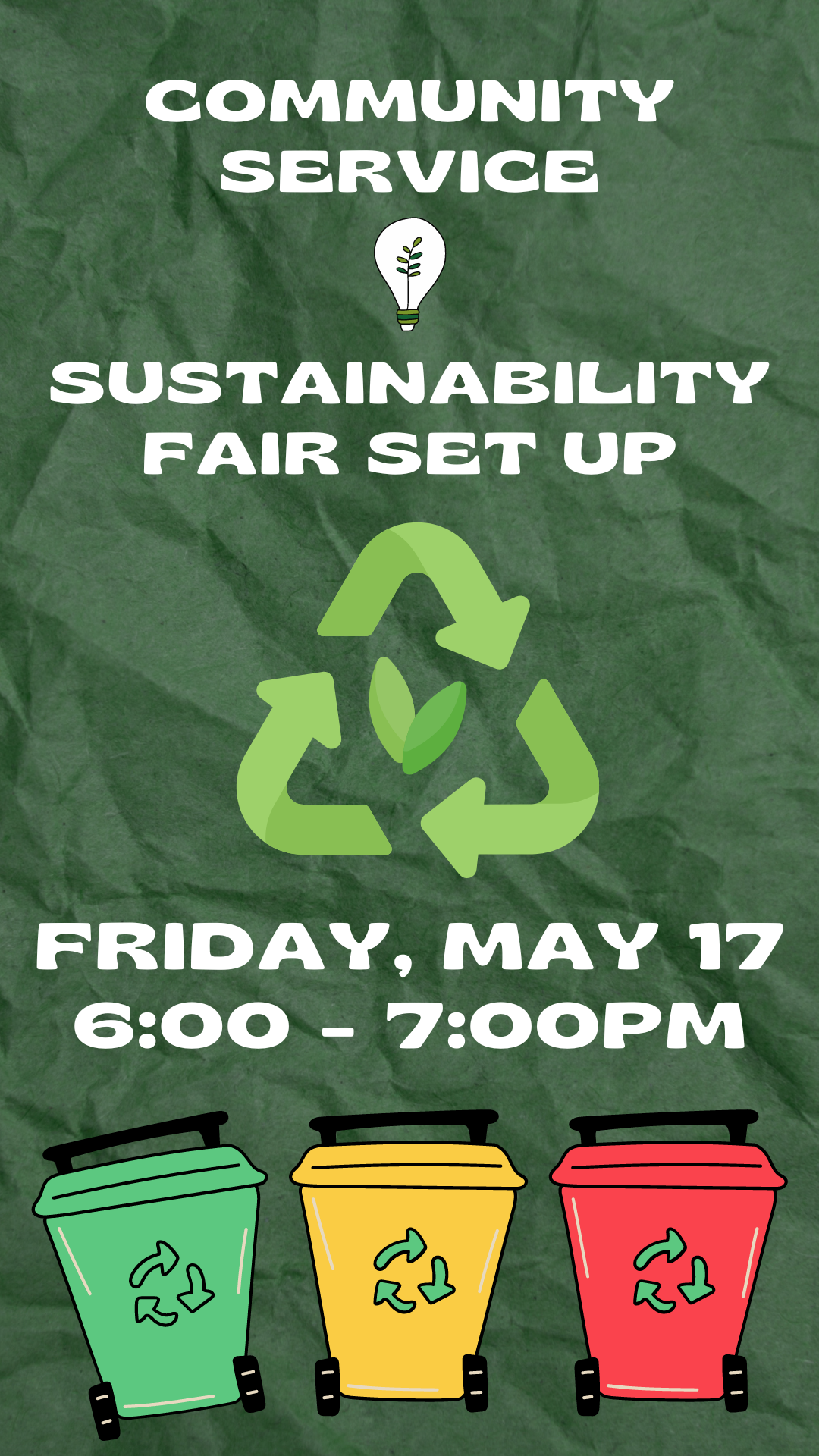 recycle logo, recycle cans, program details