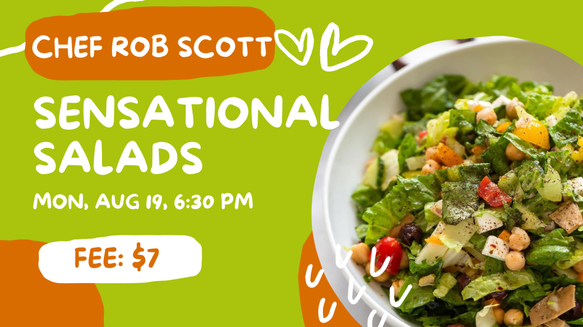 One of the salads that will be prepared in the program.