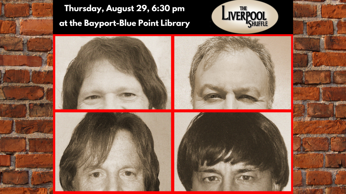 A photo of the band in the style of the Beatles Let It Be album cover.