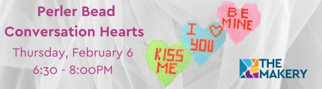 Image for "Perler Bead Conversation Hearts"